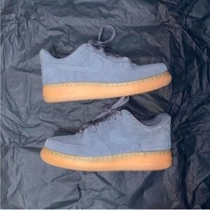 Nike Air Force One 07 Suede Dark Grey - Size 7
